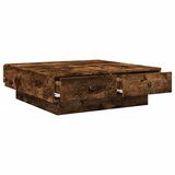  Stolić za kavu boja hrasta 90x90x28 cm od konstruiranog drva | shoptok.hr