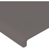  Uzglavlje sivo 203x16x118/128 cm od umjetne kože | shoptok.hr
