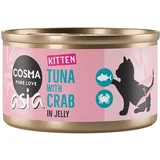 Cosma Varčno pakiranje Asia Kitten v želeju 24 x 85 g Tuna z rakovičjim mesom