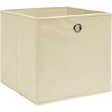 Furnova Škatle za shranjevanje 4 kosi krem 32x32x32 cm blago, (21956124) | Shoptok.si