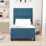  Postelja Temno Modra 80x200 cm Žamet, (22049402) | Shoptok.si