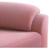  Set sofe 3 pcs Ružičasta Baršun - Ružičasta 1-sjedalo + 2-sjedalo (140 cm) + 3-sjedalo | shoptok.hr