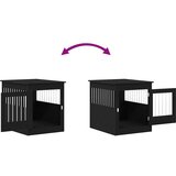 vidaXL Namještaj za pseću kabinu crni hrast 80x64,5x71 cm inženjerski drvo | shoptok.hr