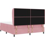  Ružičasti Box Spring Krevet s Madracem 180x200 cm u Baršunu | shoptok.hr