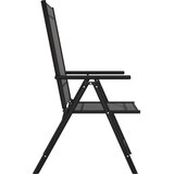  7-dijelni vrtni blagovaonski set crni aluminijski | shoptok.hr
