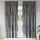 vidaXL zavese iz žameta 2 kosa z očesi Siva 260x140 cm Cene