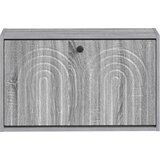  Ormar za cipele na zidu ALKMAAR 71 x 17 x 43 cm Siva Sonoma | shoptok.hr