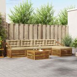 Set vanjskih sofa 6 kom. Prirodna i bež | shoptok.hr
