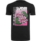 Mister Tee Black T-shirt with lotus flower | Shoptok.si