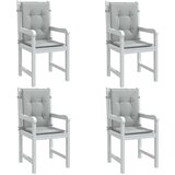 The Living Store Blazina za stol 4 kosi melanž svetlo siva 100x50x4 cm - Blazina Za Stol Z Nizkim Naslonjalom, (21487440) | Shoptok.si