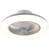 QAZQA Dizajn stropnega ventilatorja v srebrni barvi - Clima Cene