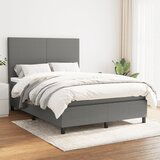 The Living Store Box spring posteljni z vzmetnico temno siv 140x190 cm blago - Box Spring Postelja, (21519984) | Shoptok.si