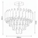 Brilagi plafonski luster eclipse 5xE14/10W/230V prečnik 38 cm crna/zlatna | Eponuda.com