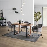 Livetastic JEDILNA MIZA, trd les akacija črna, barve akacije | Shoptok.si