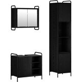  Set ormarića za kupaonicu 3 kom. Crni hrast 40 x 36 x 181 cm | shoptok.hr