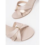 GOODIN Heeled sandals beige | shoptok.hr