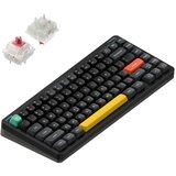 Nuphy Halo75 v2 Brezžična Mehanska Tipkovnica / Obsidian Black Silent Red Clear-Top Switch, (22126140) | Shoptok.si