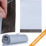 Rosfix Folijske Vrečke 400 x 600 mm – Beli LDPE, 50 µm, Samolepilni Trak | 100 Kos, Vodoodporne, (22006082) | Shoptok.si