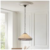 Endon 111961 - Luster na lancu Tiffany FARGO 3xE27/10W/230V, prečnik 50 cm u