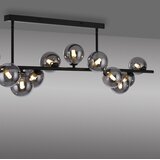 SCHÖNER WOHNEN 14505-18 - led luster na šipci dubai 13xG9/3W/230V crna/dimljena | Eponuda.com