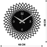 WALLXPERT dekorativni metalni zidni sat enzoclock S026 black | ePonuda.com