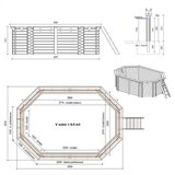  Drveni bazen NEMO 4,3x3 - V.1,31 m - sidrenje šarafanjem | shoptok.hr
