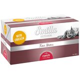 Smilla Fine Menu z okusnim jedrom 24 x 100 g - Piščanec, govedina, korenje | Shoptok.si