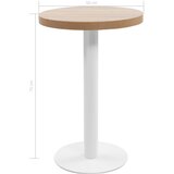 Bistro stol svjetlosmeđi 50 cm MDF | shoptok.hr