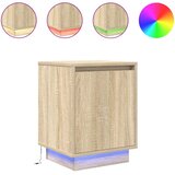  Noćni ormarići s LED svjetlima 2 kom boja hrasta 38x34x50 cm | shoptok.hr