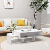 vidaXL Stolić za kavu bijeli 105 x 55 x 32 cm od iverice Cijene