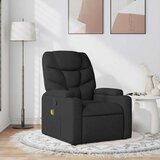  Masažni naslonjač od tkanine crni | shoptok.hr
