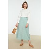 Trendyol Mint Floral Pattern Lined Viscose Skirt | ePonuda.com