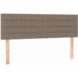  box spring s madracem LED smeđesivi 140x190 cm tkanina | shoptok.hr