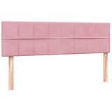  s oprugama i madracem LED ružičasti 160x210 cm baršunasti | shoptok.hr