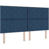 vidaXL Naslon za glavo Oblikovanje diamantnih blokov Modra 180 cm Poliester, (22083821) | Shoptok.si