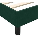 Box boxspring postelja z vzmetnico, žamet, temno zelena, 160×220 cm | Shoptok.si