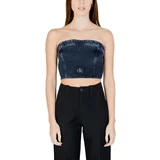 Calvin Klein Jeans Topi & Bluze DENIM TUBE J20J222870 Modra
