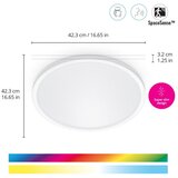 Wiz - LED RGB prigušiva stropna svetiljka SUPERSLIM LED/22W/230V Wi-Fi bela | Eponuda.com