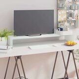 vidaXL Stalak za TV /Monitor Staklo Bijeli 100x30x13 cm Cijene