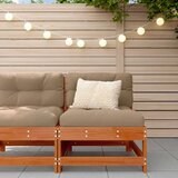  Srednji kauč za vrt Masivna borovina Vosak Smeđa - Vosak smeđa bor srednja sofa | shoptok.hr