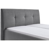 Meise Möbel Siva oblazinjena zakonska postelja s prostorom za shranjevanje z letvenim dnom 180x200 cm Madea – | Shoptok.si