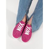 GOODIN Pink openwork sneakers made of natural leather | shoptok.hr
