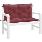  Jastuci za vrtnu klupu 2 kom Crvena vina 100x50x7 cm tkanina | shoptok.hr