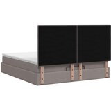  Podesivi krevet s madracem Sivosmeđa 140 x 200 cm Tkanina | shoptok.hr