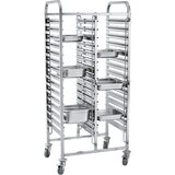  Dvojni Voziček za Pladnje, 30xGN 1/1, 798x610x1710mm | Shoptok.si