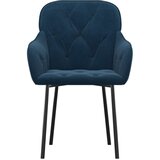  Jedilni stoli 2 kosa moder žamet, (20701185) | Shoptok.si