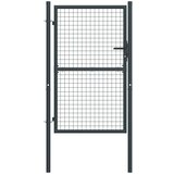  Mrežasta vrtna vrata od pocinčanog čelika 100 x 200 cm siva | shoptok.hr