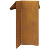 vidaXL Ograja za polže 4 pcs Rjav 13,5 x 13,5 x 25 cm | Shoptok.si
