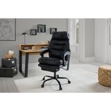 MID.YOU PISARNIŠKI STOL kovina, tekstil črna | Shoptok.si