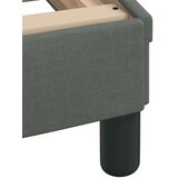  Postelja z vzmetnico temno siva 90x200 cm blago | Shoptok.si